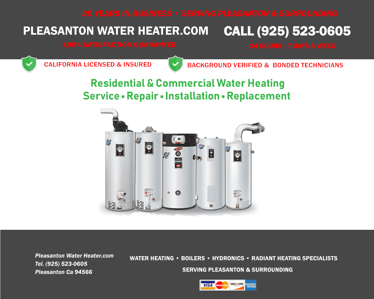 Pleasanton Tankless Navien Service Specialist